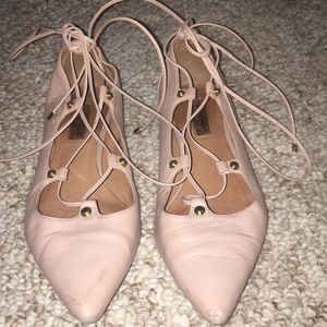 Halogen lace up flats